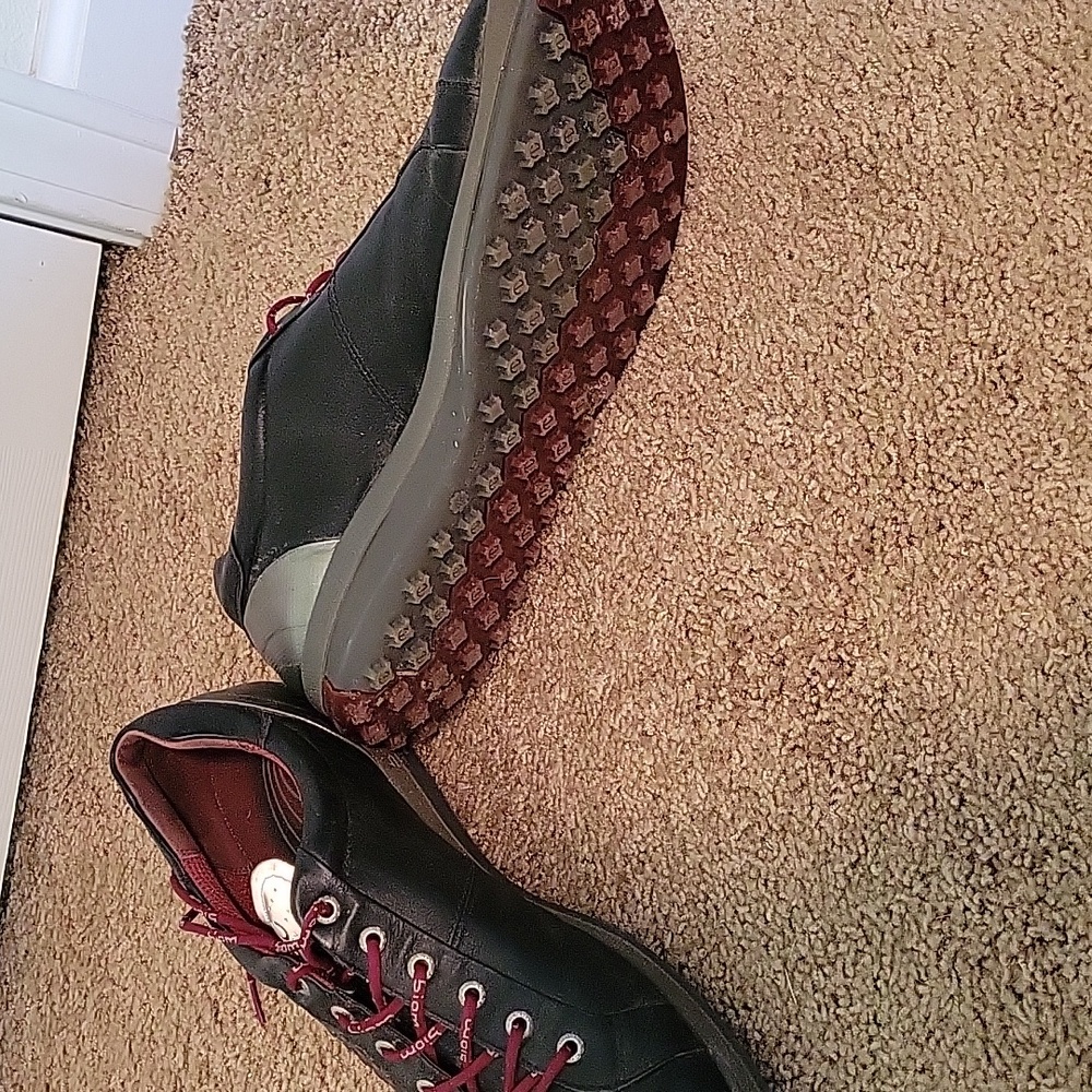 ECCO Biom Hybrid 2 Mens EU 48 shoe size 14 Black Yak Leather Hydromax Golf Shoe - Picture 3 of 8